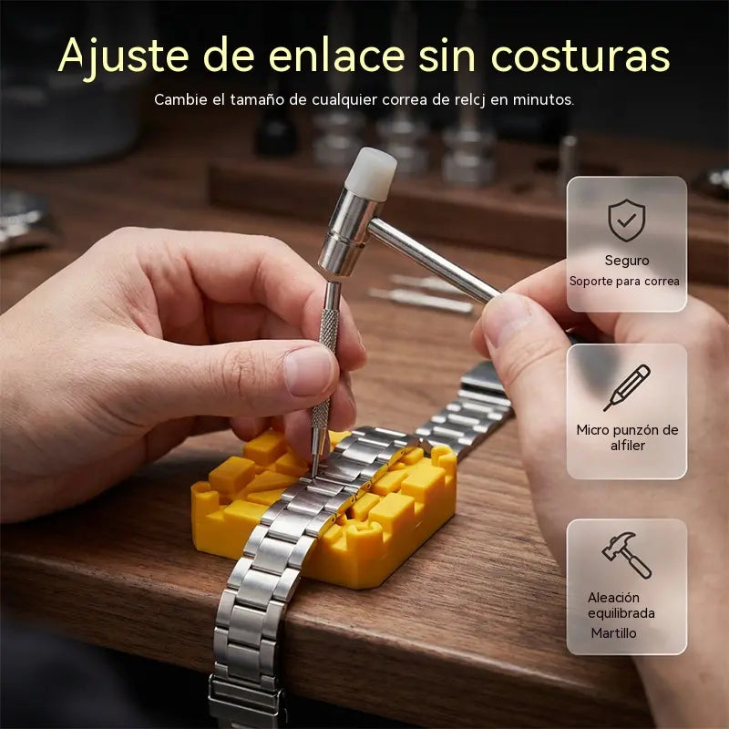 [Juego de 72 piezas] Kit de herramientas para reparación de relojes