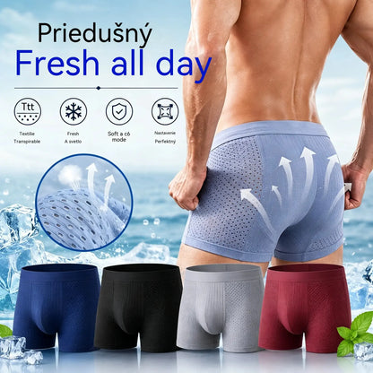 🔥【4 kusy za 26 eur】Priedušné a pohodlné sieťované boxerky pre mužov