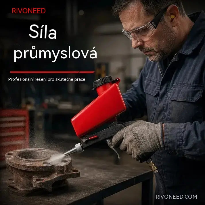 📢⏰Přenosná pneumatická pískovací pistole: nástroj pro odstraňování rzi, leštění a detailní práce.