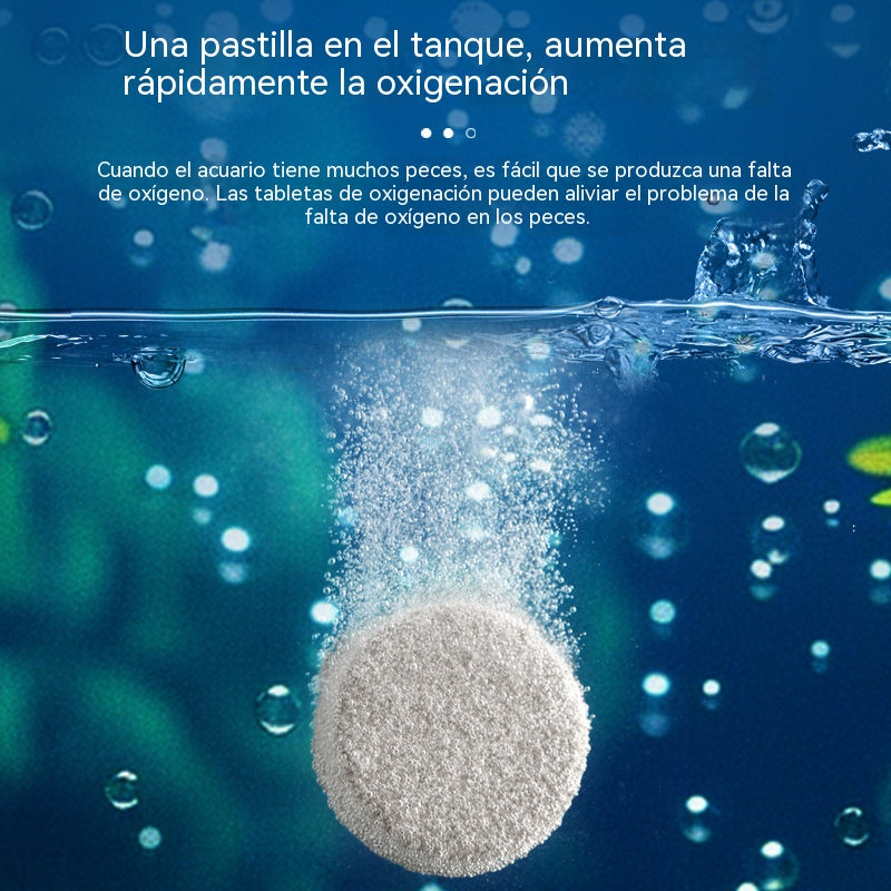 【 350 comprimidos】Tabletas de Oxígeno de Alta Eficiencia, Generación Rápida de Oxígeno para Acuarios, Estanques y Peces Ornamentales
