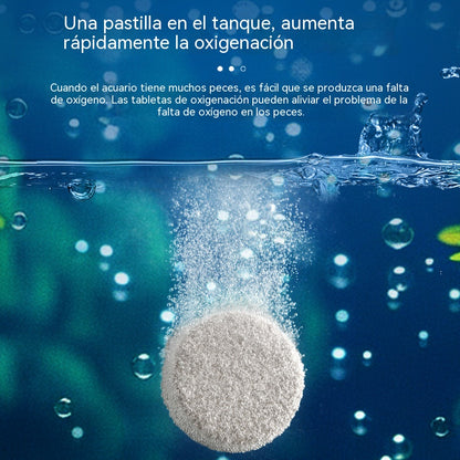 【 350 comprimidos】Tabletas de Oxígeno de Alta Eficiencia, Generación Rápida de Oxígeno para Acuarios, Estanques y Peces Ornamentales