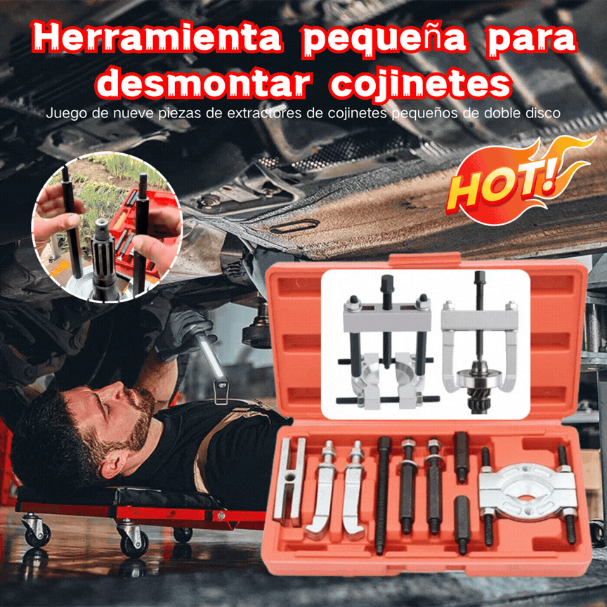 Juego de extractores de cojinetes de caja de cambios de 9 piezas