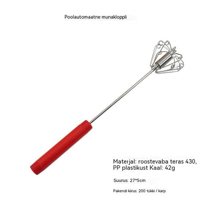 🥳Osta 1, saa 1 tasuta🥳💞Müüdud üle 50 000 ühiku!🥚💪 50% allahindlust! Poolautomaatne käsitsi munavahustaja: vajuta ja keeruta – elektrit pole vaja. Vahustab munad ja koore sekunditega. Randmesõbralik! ✨🧁