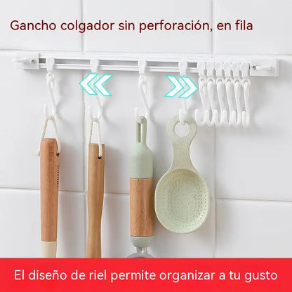 [4 piezas 26 euros]Gancho multifuncional para riel deslizante