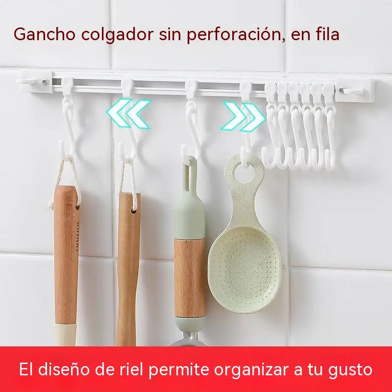 [4 piezas 26 euros]Gancho multifuncional para riel deslizante