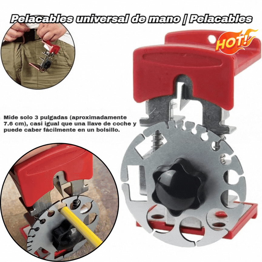 ⏳Oferta especial de hoy: 50% de descuento⏰ Pelacables universal de mano | Pelacables