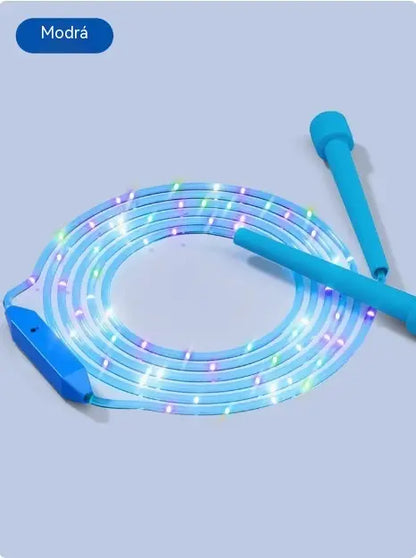 🏃【Kupte 2, získejte 2 zdarma】4 kus 560 českých korun🌈 LED svítící švihadlo pro děti