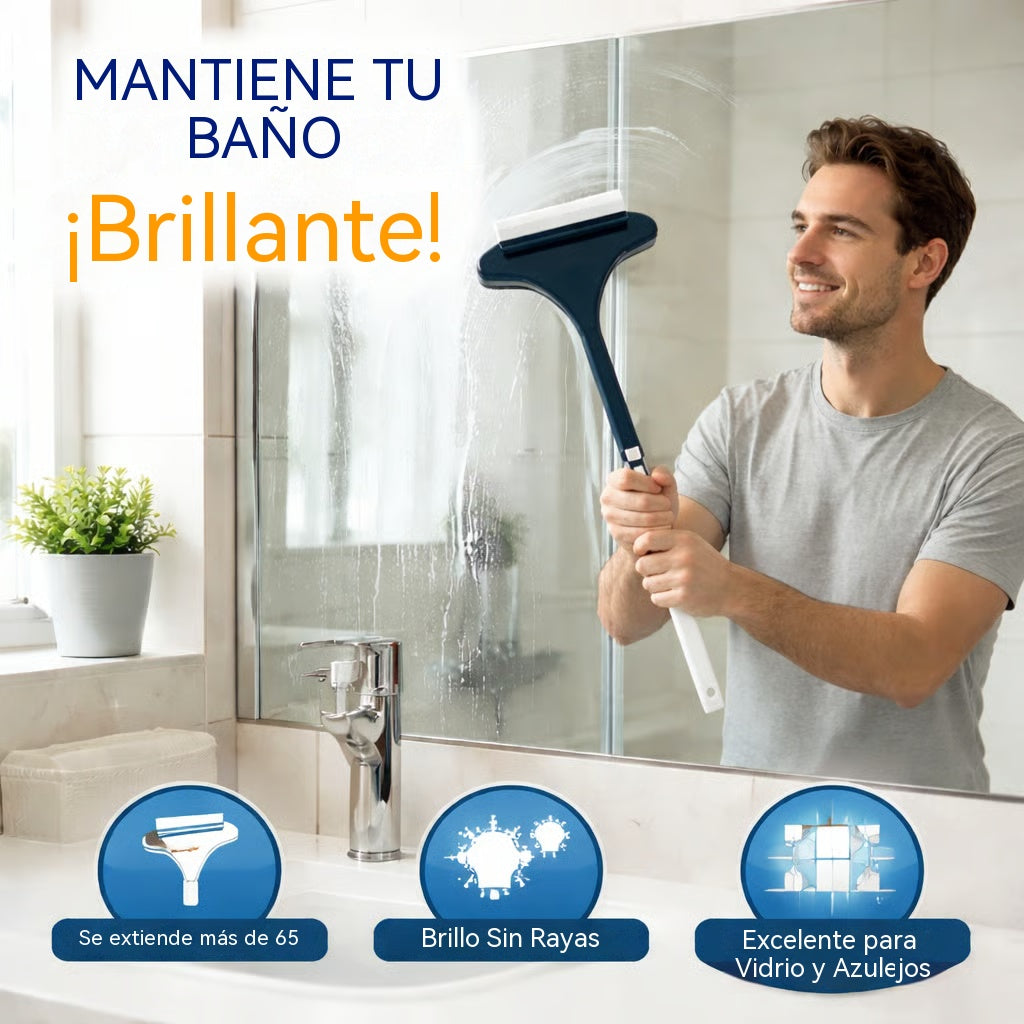 🧼50%OFF✨🧼 Cepillo de limpieza 2 en 1 para ventanas y superficies – Uso dual en seco y húmedo