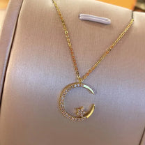 🔥【Oferta por tiempo limitado】💖💎Collar de plata 925, nuevo color, con diamantes