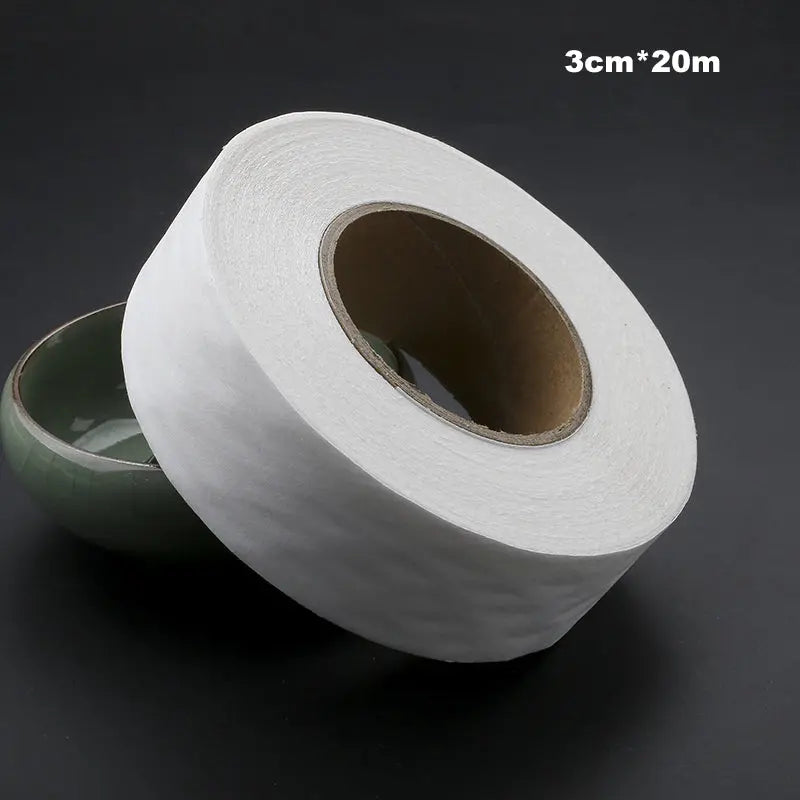 Cinta adhesiva de doble cara para dobladillos de costura DIY en rollo de 20 metros, para prendas de vestir, con adhesivo termofusible.