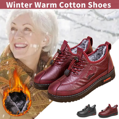🔥【35-41】2026 Otoño e Invierno nuevas botas de cuero suave antideslizantes cálidas de cuero suave y terciopelo para mujer