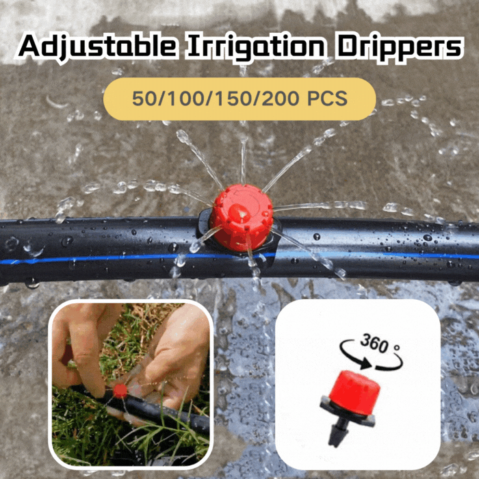 【50 PCS】🌱💦Goteros de riego ajustables