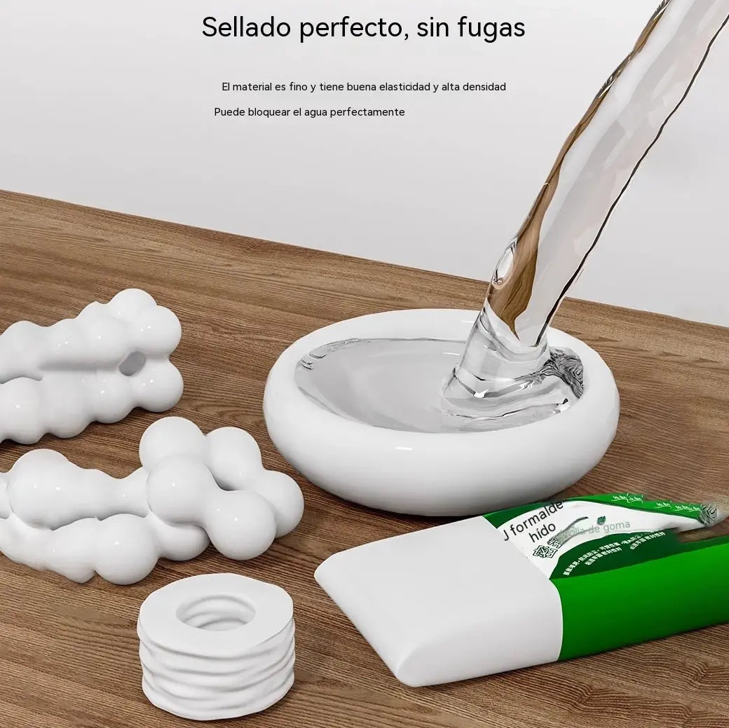【10 piezas por 26€】🔧 Masilla Selladora Impermeable Blanca – Repara Agujeros de Aire Acondicionado, Paredes y Tuberías 💧🏠