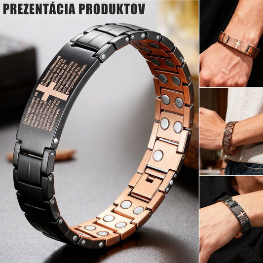 【50%OFF】Pulsera magnética de cobre rojo retro de moda para hombre