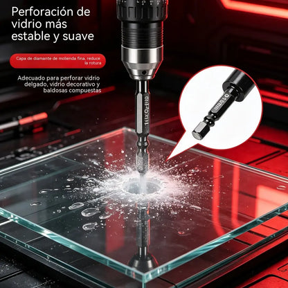 【 6 piezas】Juego de seis brocas huecas de diamante | Perforación limpia y precisa, sin grietas | Alta resistencia al desgaste【6+8+10+12+14+16mm】