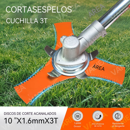 🔥【2 piezas 30 euros】🔥Cuchillas desbrozadoras 3T mejoradas, aptas para cortacéspedes de gasolina, desbrozadoras y cortadoras de césped🌿✂️⚙️