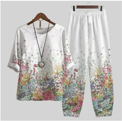 50%OFF🔥Traje de dos piezas 2026 con nuevos tops y pantalones estampados