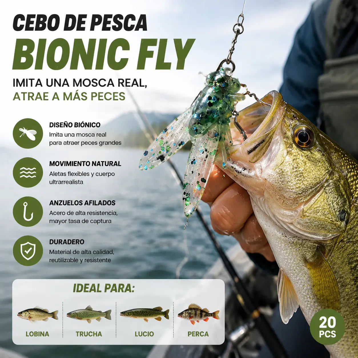 🔥【Compre 20 y obtenga 20 gratis】Cebo para moscas biónico (20/40 piezas)