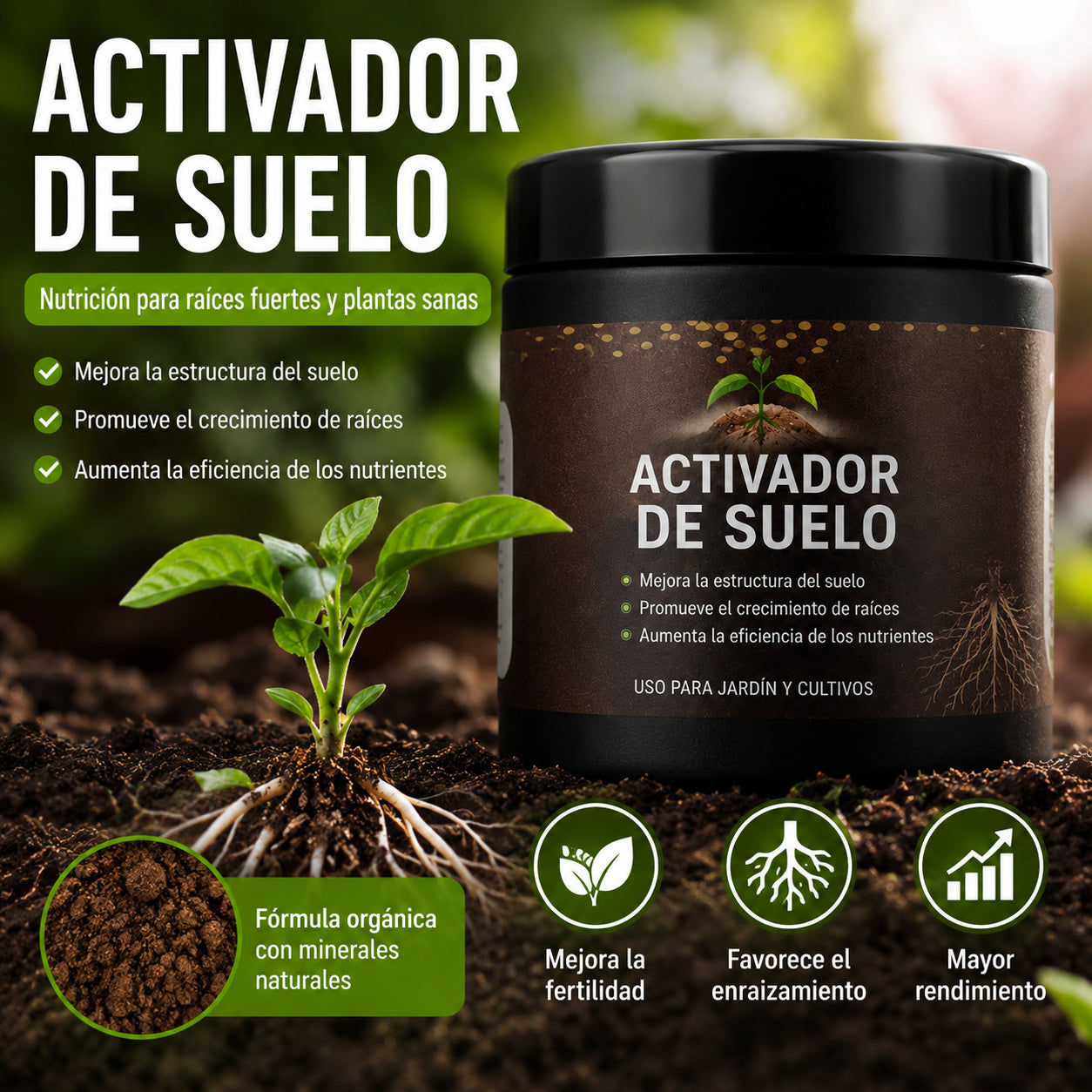【Compra 1 y llévate 1 gratis】【2 piezas】 Activador orgánico para el hogar y la jardinería