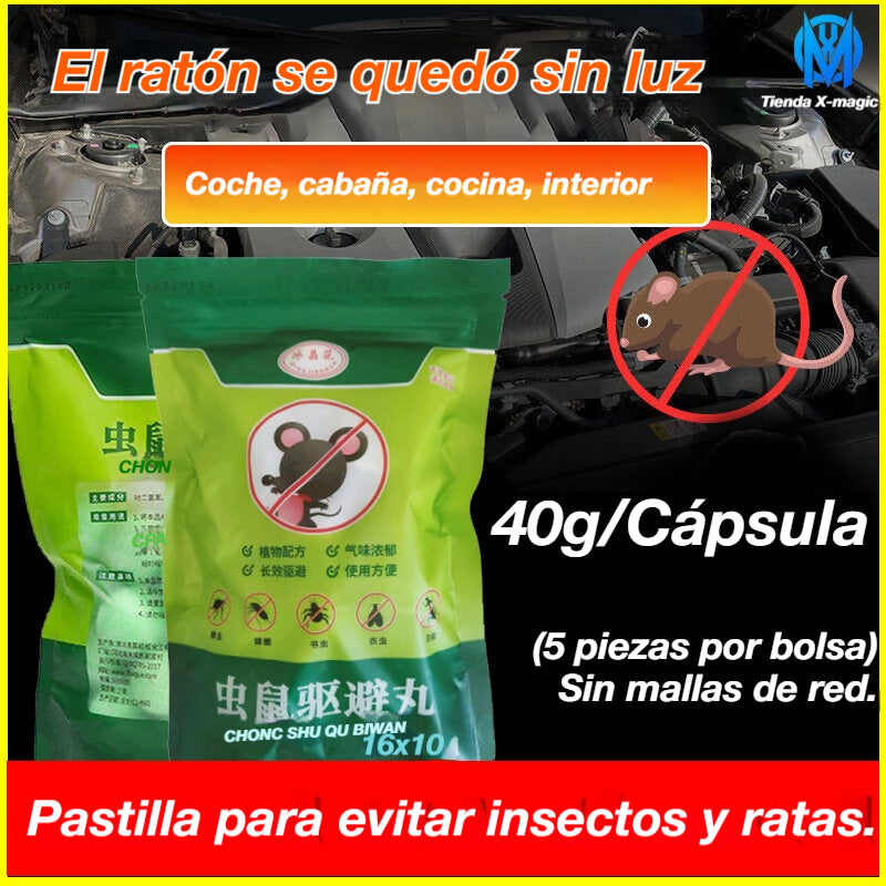 ‼️【100 comprimidos】🐀Comprimidos repelentes de roedores e insectos de alta eficacia, que contienen ingredientes de flor de cristal de hielo.