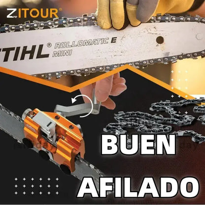🧰 Amoladora de cadena de motosierra, amoladora de rotación manual de cadena de motosierra