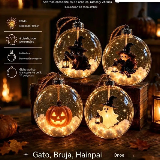 🎁🎃Adorno navideño creativo de bola transparente para árbol de Navidad