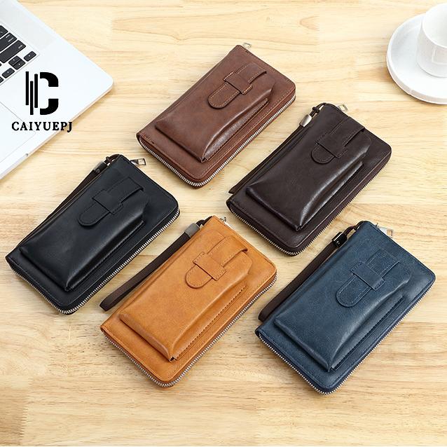 🎉⏰Oferta por tiempo limitado:💼Cartera multifuncional para hombre de cuero genuino hecha a mano de nuevo estilo