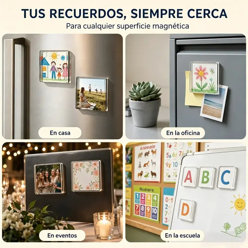 🧲✨ Kit DIY de Imanes para Nevera Transparentes | Crea Tus Propios Recuerdos