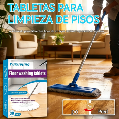 3 cajas (90 comprimidos) por solo 25 euros🧹 Toallitas limpiadoras para suelos de 90 usos: eliminación eficaz de manchas, aroma fresco 🌿