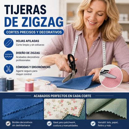 🔥✂️ Tijeras dentadas para tela, disponibles en 5 tamaños.