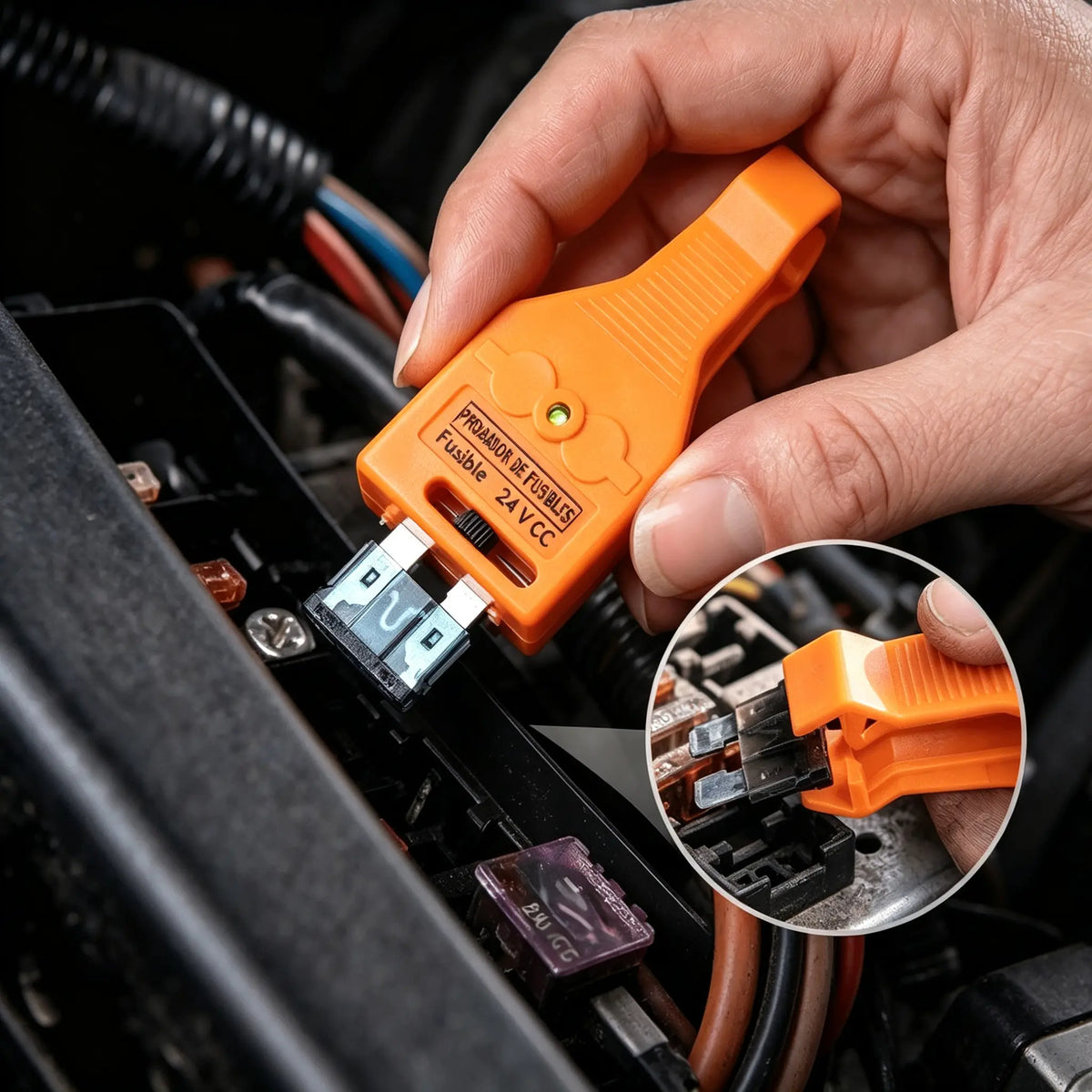 🚗💡⚡Probador de fusibles y clips de fusibles para automóviles con luz LED