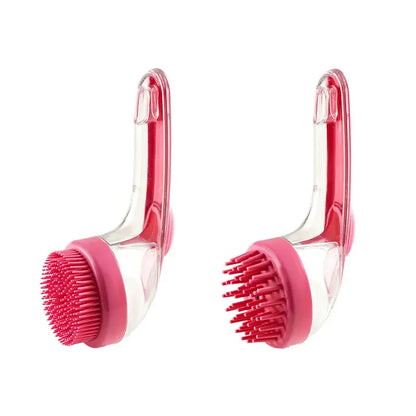 🥳Compra 1 y llévate 1 gratis🥳💞¡Más de 50.000 unidades vendidas!🛁🐾 Cepillo de baño todo en uno: dispensador de champú incorporado, cerdas de doble cara. Limpieza suave y fácil. ¡Un baño relajante para ti y tu mascota! 💧✨