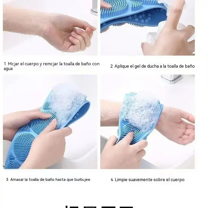 【2 piezas】Toalla exfoliante de barro para la espalda