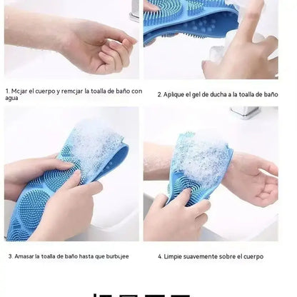 【2 piezas】Toalla exfoliante de barro para la espalda