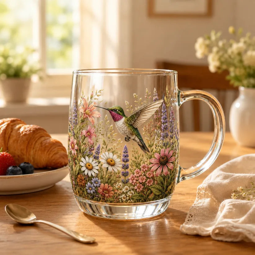 🌸 Colección de vidrio de edición limitada Garden Morning Bliss 2026 ☕🐦
