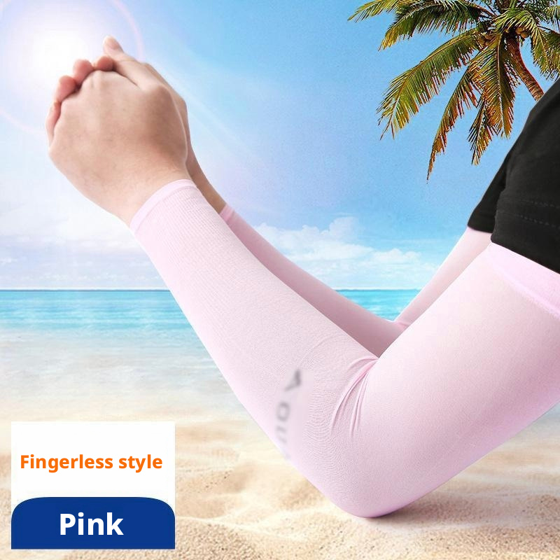 [Compra 1, llévate 3 gratis]【4 pares 24 €】 Calentadores de brazos unisex de seda helada con protección UV UPF50+
