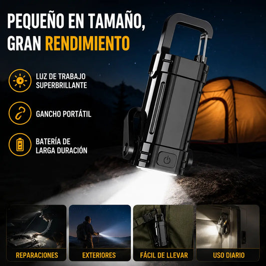 【Compra 1 y llévate 1 gratis】🔥Gran oferta🔥Linterna mini para llave súper brillante e impermeable con salida de 1200 lm