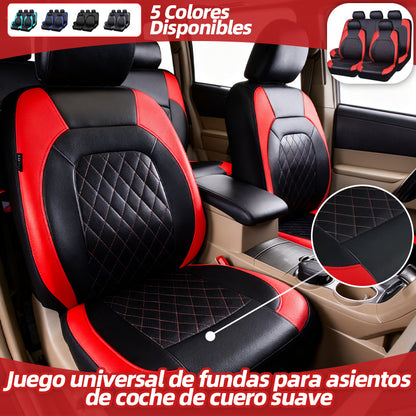 🚗Juego universal de fundas para asientos de coche de cuero suave