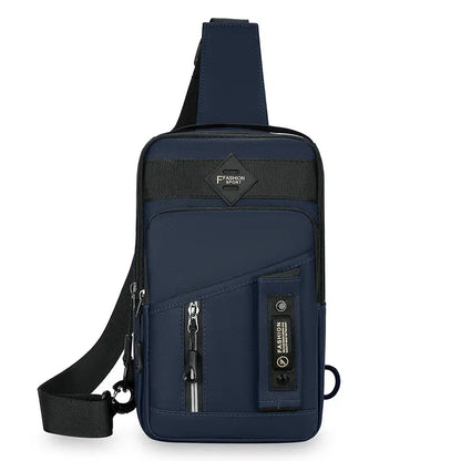 🔥Bolso de hombro impermeable con cremallera para hombre