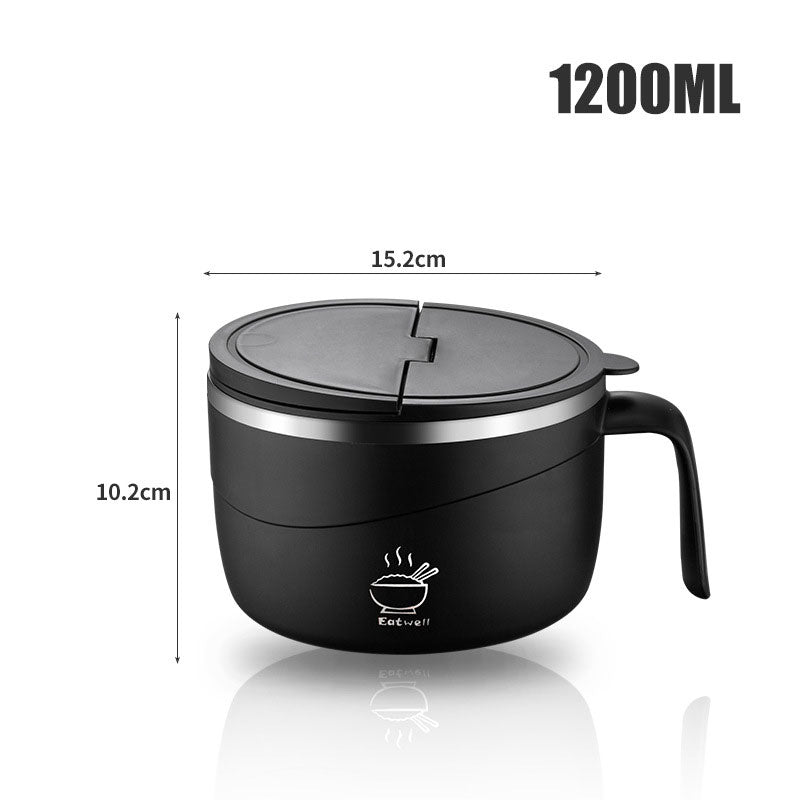 🍲¡50% DE DESCUENTO!🍜Tanque para ramen con aislamiento térmico de acero inoxidable 304🔥