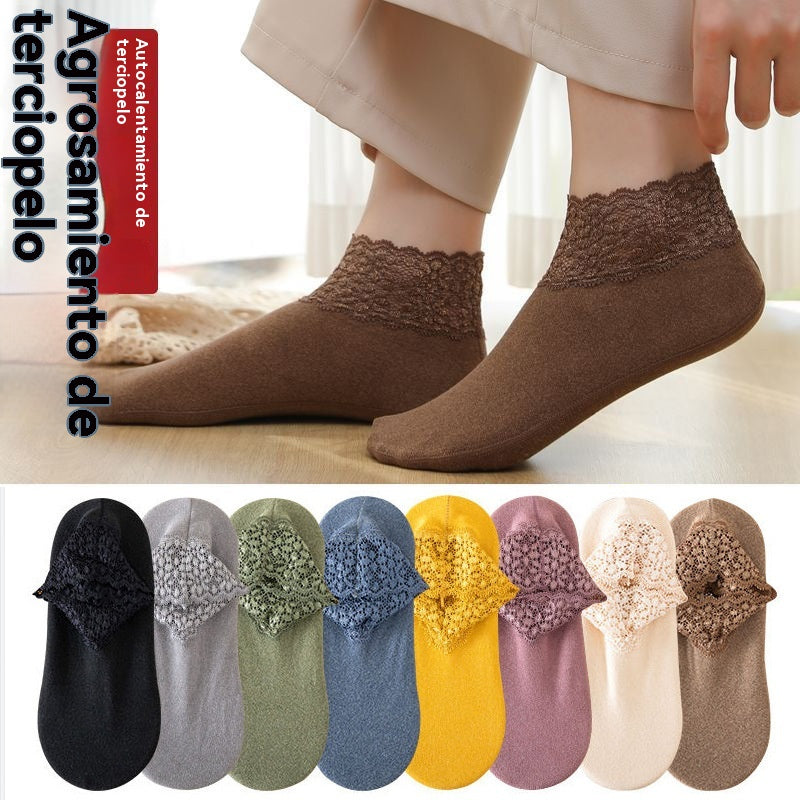 🔥🔥🧦【8 pares】Calcetines deportivos de encaje informales antiolor y absorbentes del sudor
