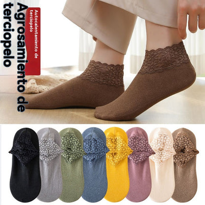 🔥🔥🧦【8 pares】Calcetines deportivos de encaje informales antiolor y absorbentes del sudor