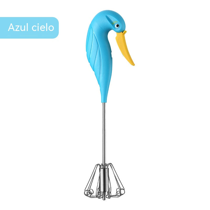 【Compra 1 y llévate 1 gratis】【2 piezas】Batidor de huevos semiautomático de acero inoxidable