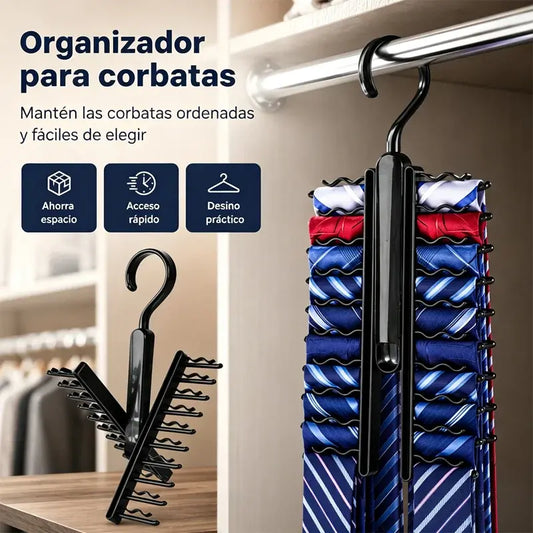 🔥Compra 1 y llévate 1 gratis🔥👔 Organizador Multifuncional para Corbatas, Cinturones y Pañuelos | Todo en Orden y Siempre a Mano