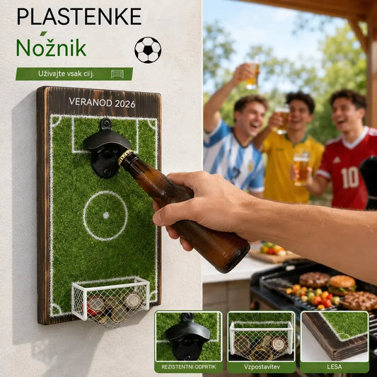 Kreativni odpirač za pivske steklenice za stadion svetovnega prvenstva v nogometu