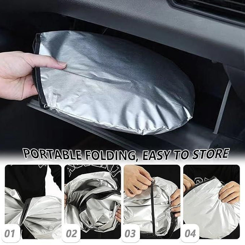 ☀️🚗Parasol plegable para parabrisas de coche con bolsa de almacenamiento