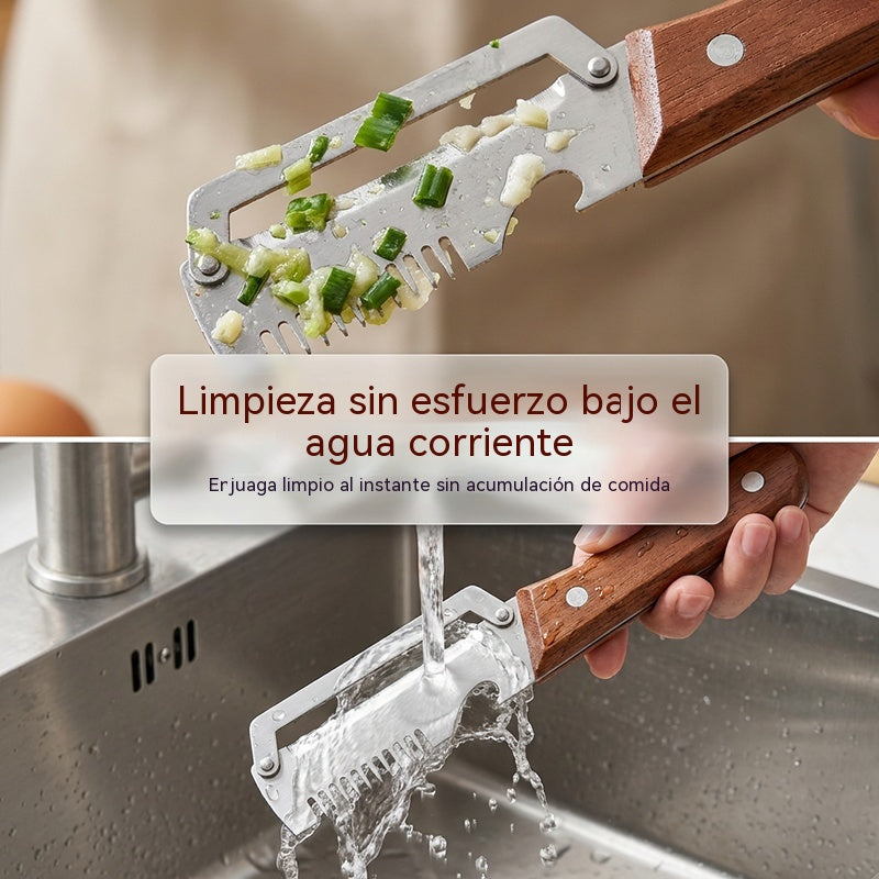 ✅【Compra 1 lleva 1 gratis】🧅🔪 Pelador de cocina multifuncional 3 en 1: ¡Pela, corta y abre tapones de botellas! 🔥