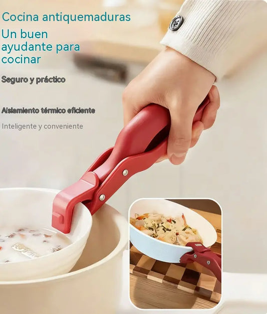 📢 ¡Compra 1 y recibe 1 gratis! 🔥✨ Pinzas de silicona 3 en 1 pinzas antiquemaduras pinzas para tazones antideslizantes pinzas de cocina