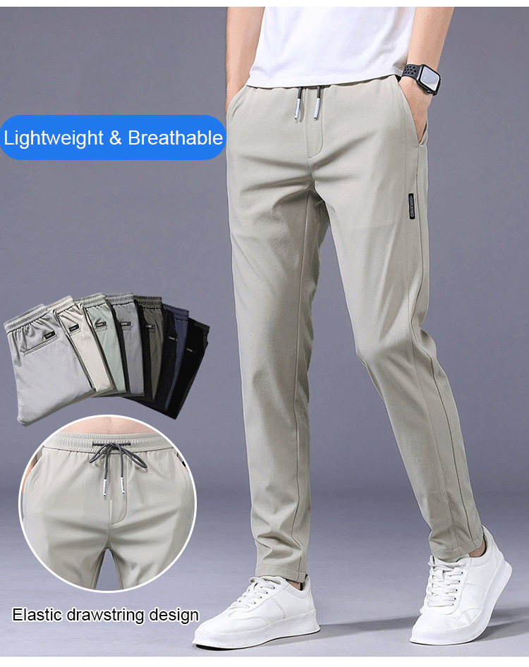 【Compre 1 y obtenga 1 gratis】👖【M-5XL】2026 nuevos pantalones elásticos informales para hombre, cómodos y a la moda
