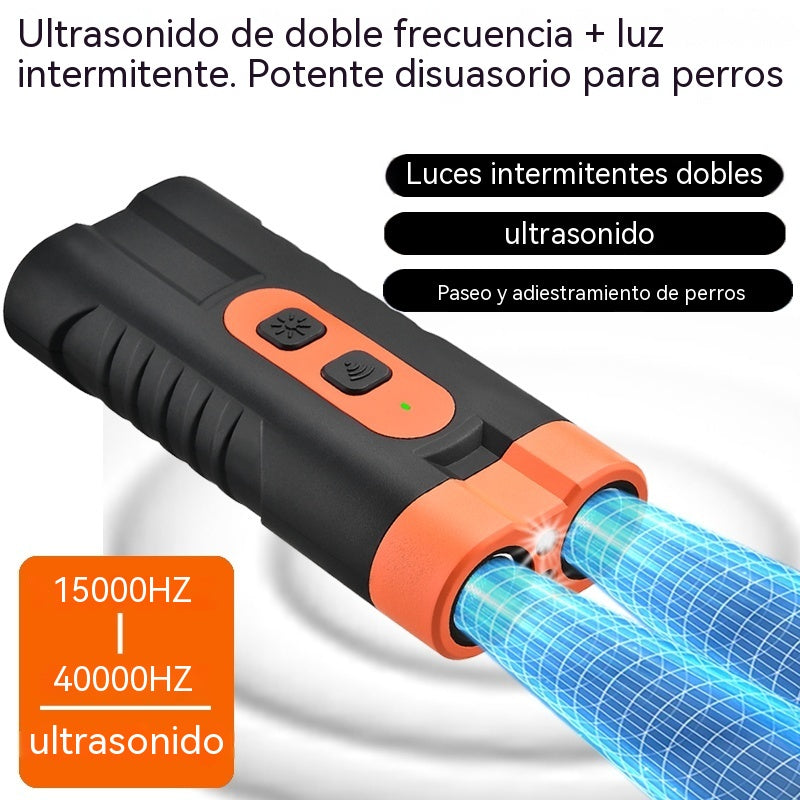 🐕‍🦺🔊【Oferta especial】Mini repelente ultrasónico para perros: portátil, potente, repele gatos, serpientes y previene ataques.